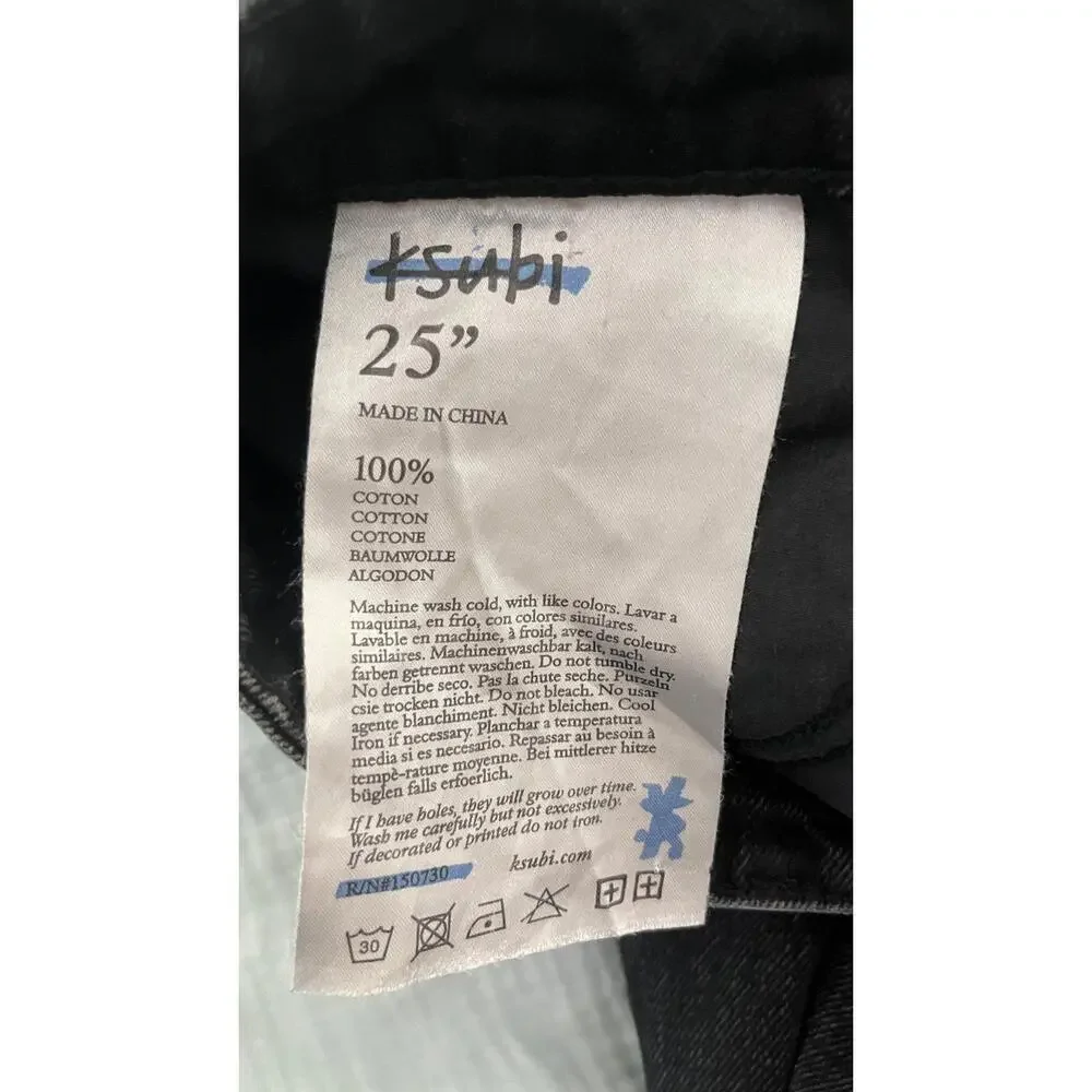 KSUBI PLAYBACK NOIR HIGH WAISTED JEANS - Picture 14 of 14